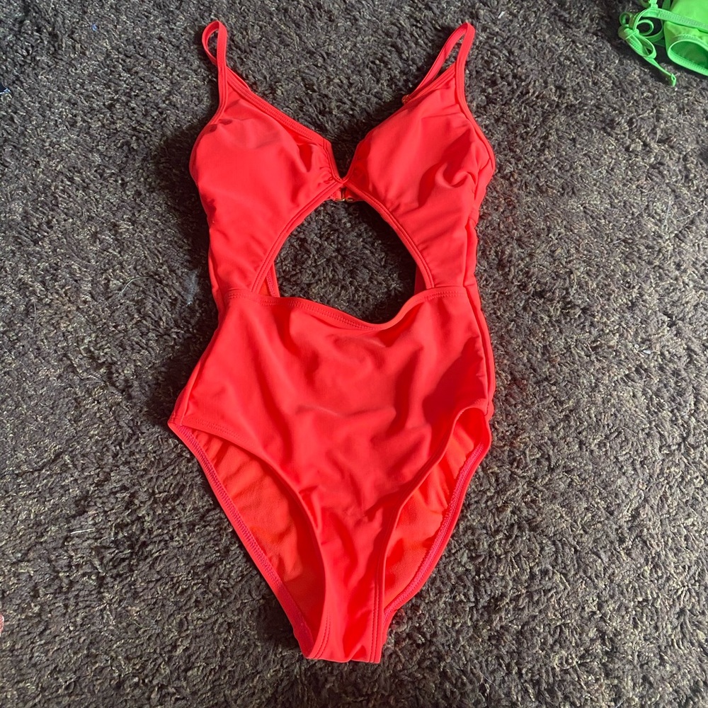 Neon one piece swimsuit